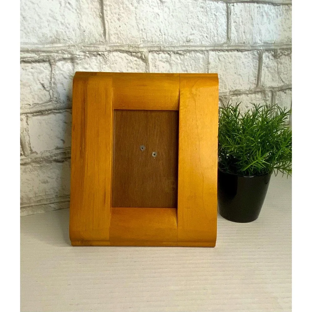 Vintage Teakwood Picture Frame/Boho/Farmhouse
